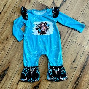 Toddler Highland Cow Romper